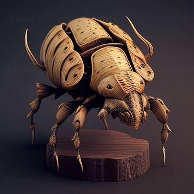 3D model Cryptocephalus nitidus (STL)